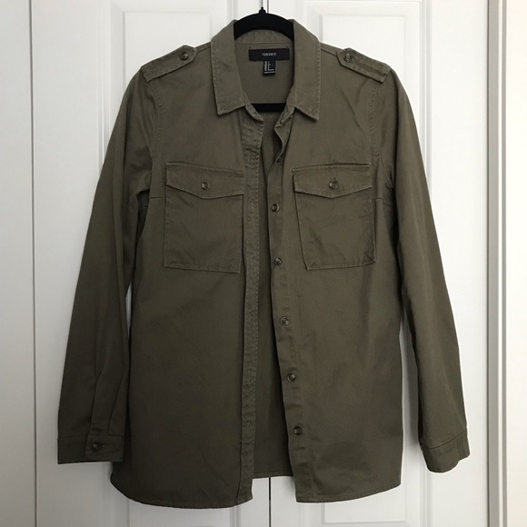 Forever 21 Cotton Shirt Jacket - Picture 4 of 9